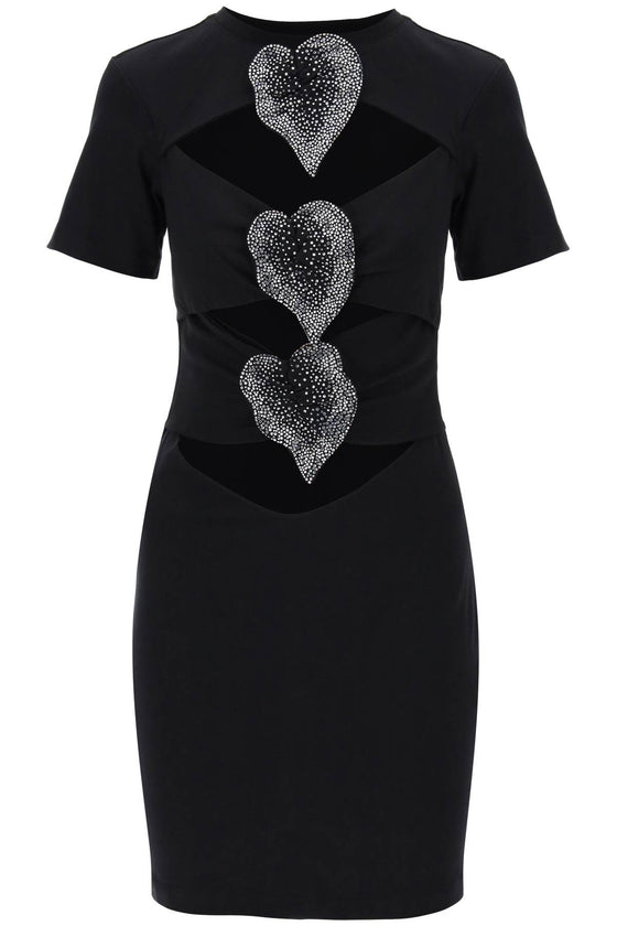 Giuseppe Di Morabito mini cut-out dress with applied anthur