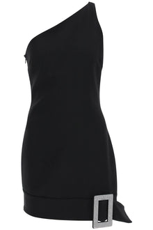  Giuseppe Di Morabito one-shoulder mini dress with rhin