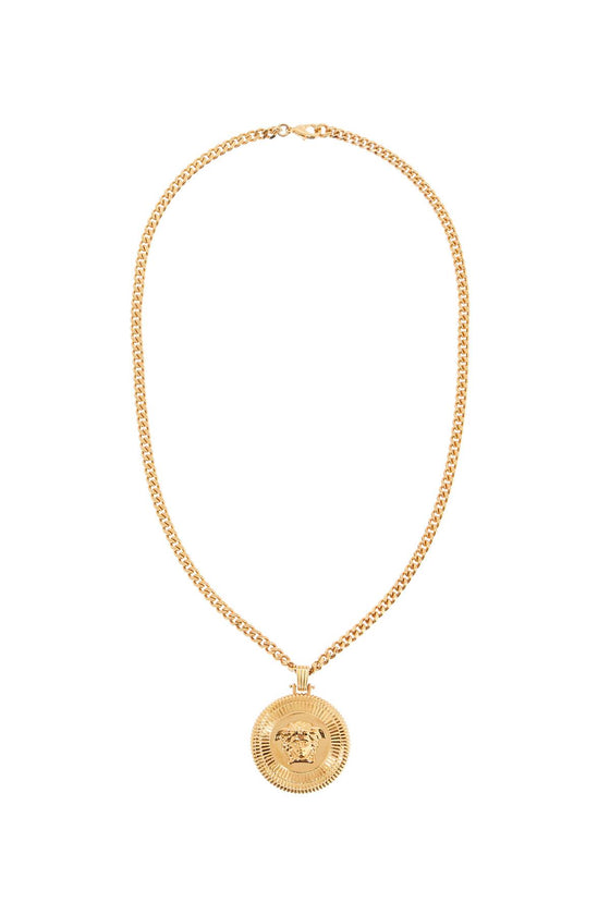 Versace biggie medusa necklace