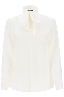  'versace allover' lavallière shirt