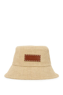  Versace raffia bucket hat for