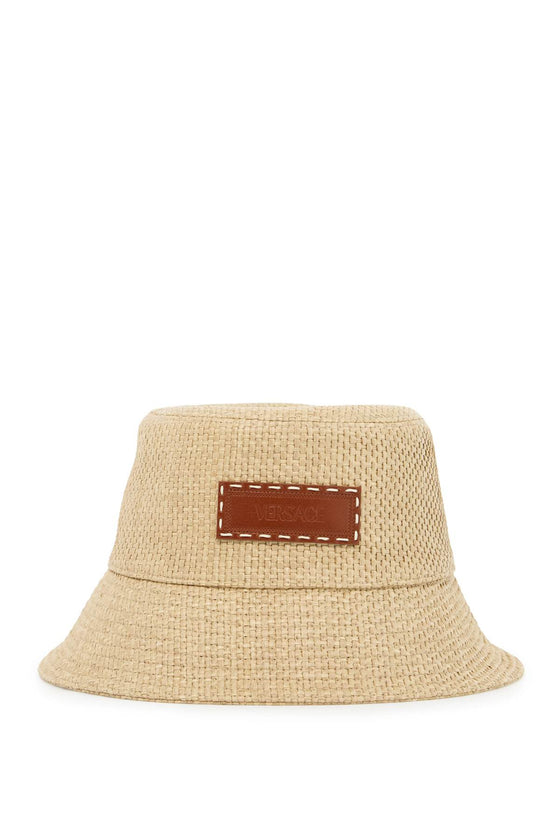 Versace raffia bucket hat for