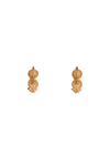 Versace geometric metal hoop earrings tribute gold