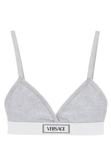  Versace '90s logo ribbed bralette