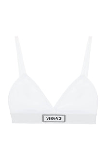  Versace '90s logo ribbed bralette