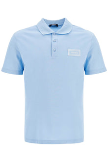  Versace short-sleeved polo shirt with logo