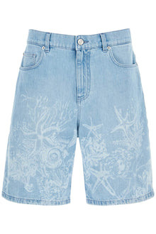  Versace "baroque sea denim lasered