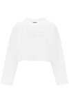 Versace "cropped sweatshirt with rhinestone