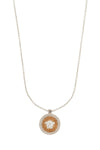 Versace ic crystal necklace with pendant and chain