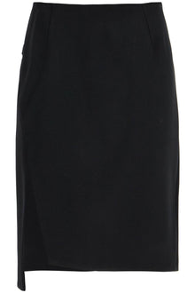  Versace asymmetric midi skirt