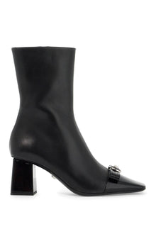  Versace gianni ribbon leather ankle boots with