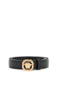  Versace "leather medusa belt with