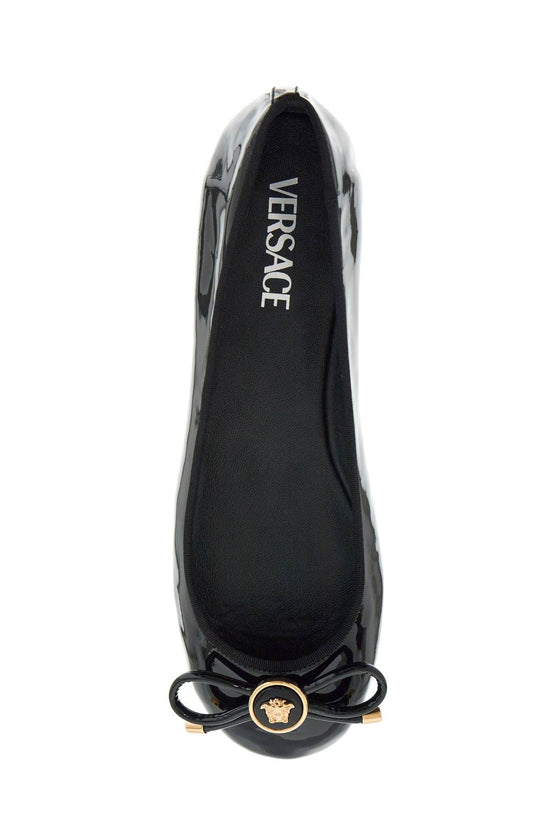 Versace opera bow ballet flats