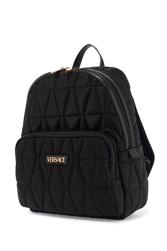 Versace quilted nylon backpack