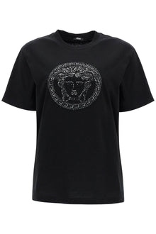  Versace medusa embroidered t-shirt