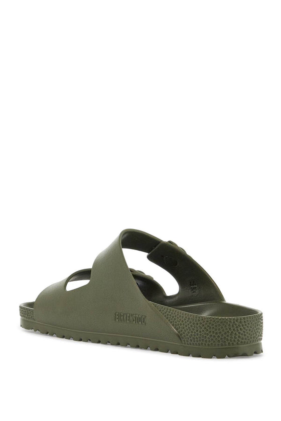 Birkenstock khaki synthetic arizona eva slippers with two straps