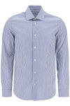 VINCENZO DI RUggIERO slim fit twill shirt for men