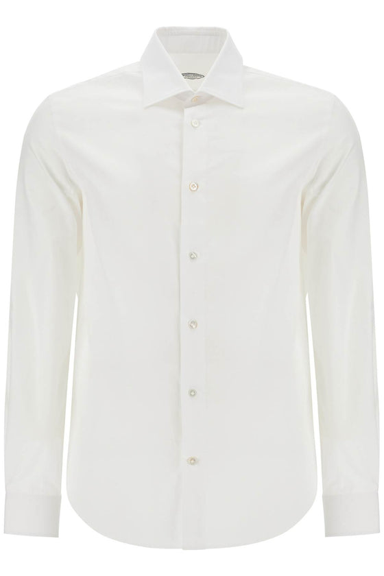 VINCENZO DI RUggIERO slim fit twill shirt for men