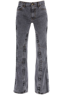  Y Project hook-and-eye flared jeans