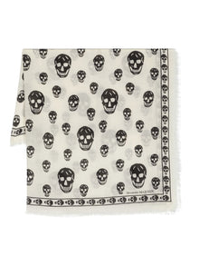  Alexander McQueen Scarfs White