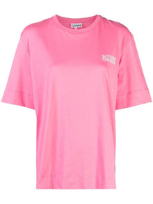  GANNI T-shirts and Polos Pink