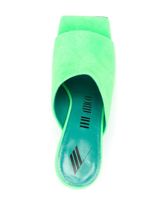 The Attico Sandals Green