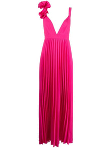  Parosh Palmer pleated maxi dress