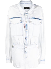  Dsquared2 Dresses Clear Blue