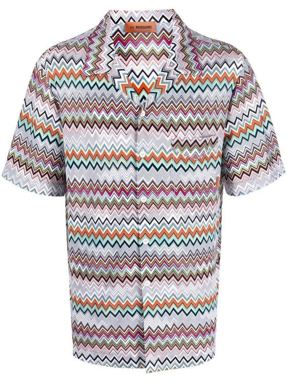 Missoni chevron-knit cotton shirt