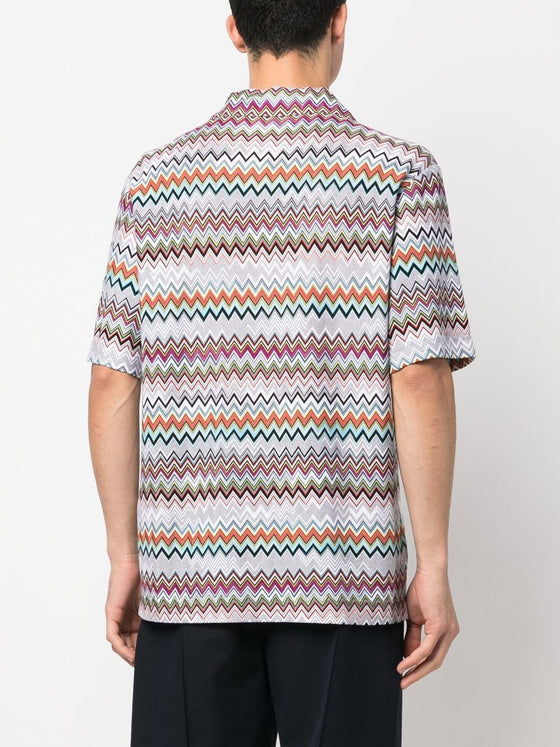 Missoni chevron-knit cotton shirt