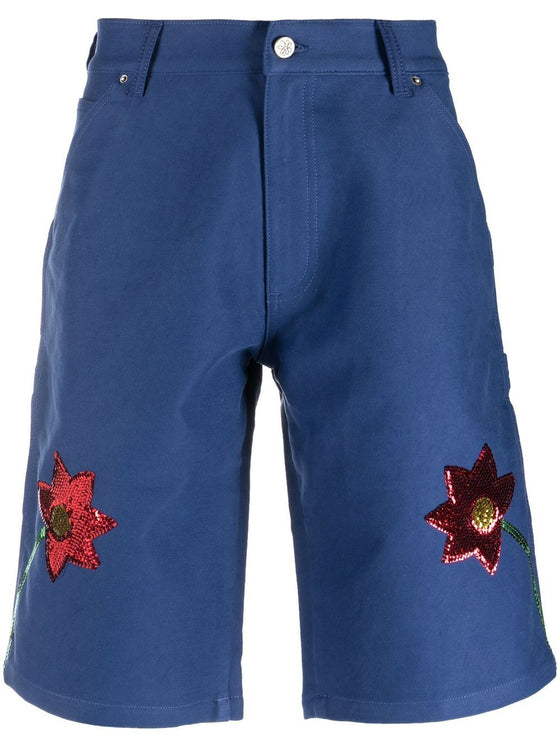 SKY HIGH FARM WORKWEAR Shorts Blue