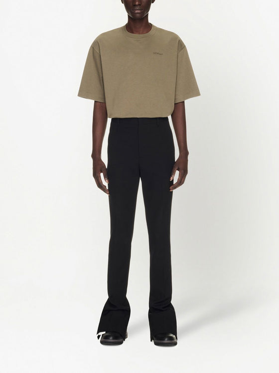 Off White Trousers Black