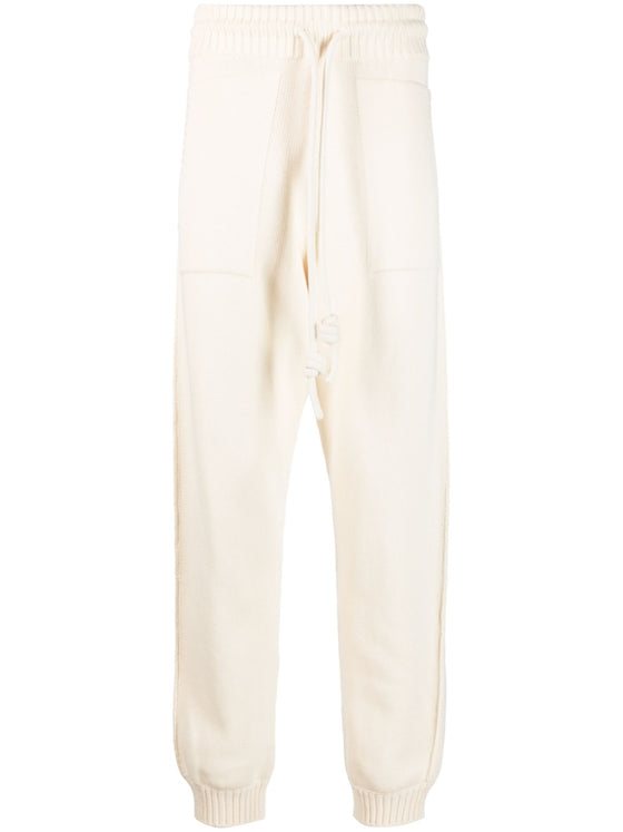 Off White Trousers Beige