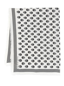  Alexander McQueen Scarfs White