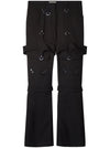 Off White Trousers Black