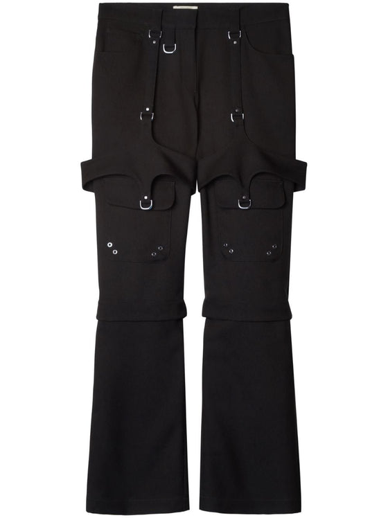 Off White Trousers Black