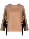 Erika Cavallini Semi-Couture Top Camel