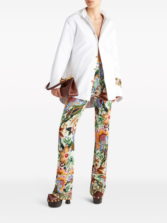 Etro Trousers White