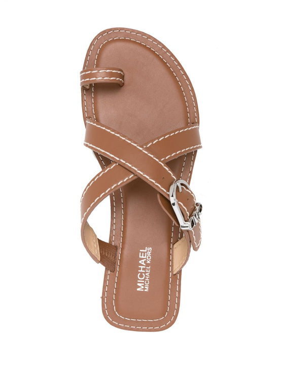 MMK Sandals Leather Brown