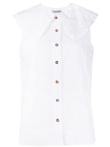  GANNI Shirts White