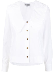  GANNI Shirts White