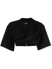  JACQUEMUS T-shirts and Polos Black