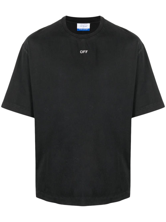 Off White T-shirts and Polos Black