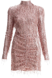  Rotate mini dress with sequin fringe details