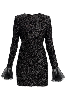  Rotate 'open-back sequin mini dress