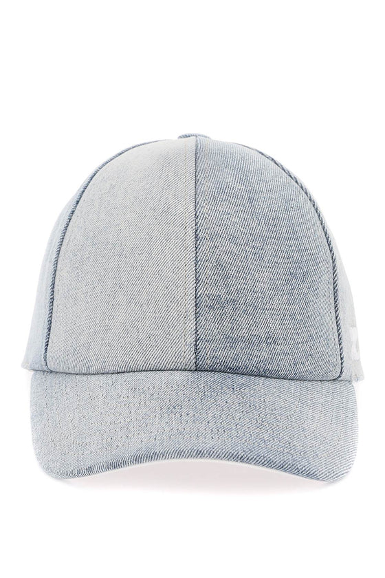 Courreges denim baseball cap with adjustable