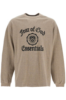  Fear Of God ESSENTIALS heather gray cotton oversized t-shirt