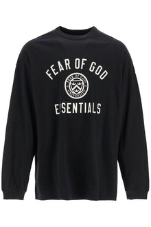  Fear Of God ESSENTIALS black cotton t-shirt with logo