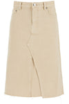 Tory Burch denim trapeze skirt with