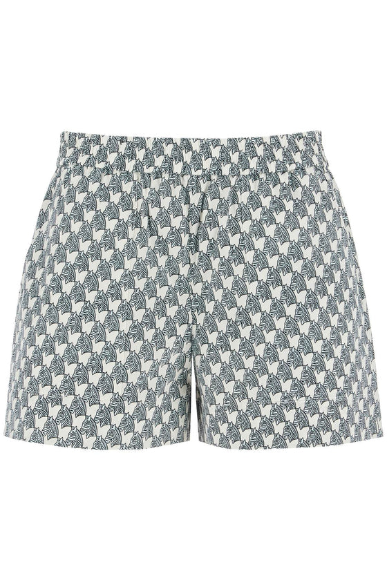 Tory Burch printed poplin shorts for